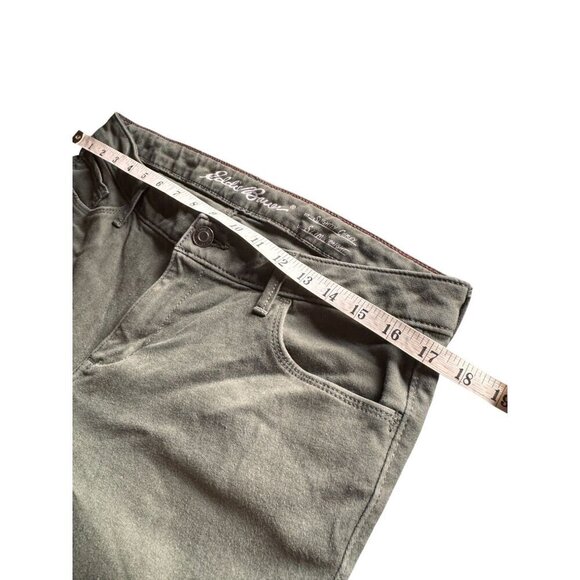 Eddie Bauer Womens Green Slightly Curvy Slim Straight Pants Size 12 - Picture 6 of 9